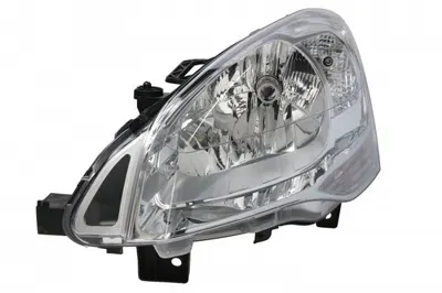 Far fata Stanga (halogen, H4 W5W, electric, cu motor, culoare insert: cromat, culoare semnalizator: transparent) potrivit CITROEN BERLINGO, BERLINGO MULTISPACE, BERLINGO MINIVAN -06.12