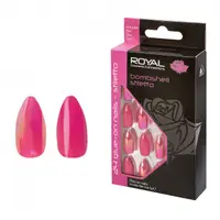 Set 24 Unghii False ROYAL Glue-On Nail Tips, Bombshell Stiletto, Adeziv Inclus 3 g