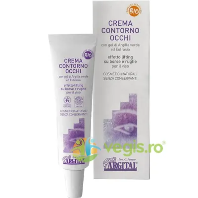 Crema pentru Contur Ochi cu Gel de Argila Verde Bio 15ml