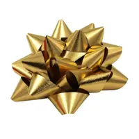 Set 10 steluțe autoadezive, 7 cm, Brizzolari, culoarea auriu metalizat