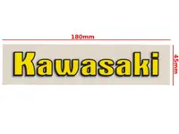 Autocolant Kawasaki, culoare galben