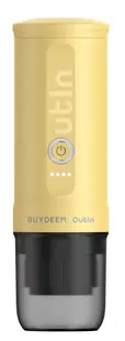 Aparat de cafea portabil BUYDEEM Outin - OTEM-01, 20 bar, 80 ml, galben