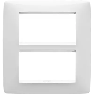 Rama decorativa 8 module(4+4) Gewiss Chorus One GW16108TB, alb