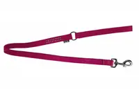 Lesa din piele, roz, accesorizata cu strasuri multicolore, lungime 1 m, latime 22 mm