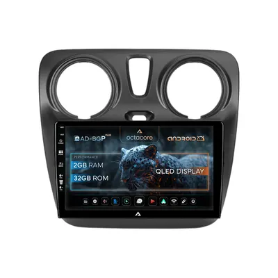 Navigatie Dacia Dokker Lodgy, Android, P-Octacore 2GB RAM + 32GB ROM, 9 Inch - AD-BGP9002+AD-BGRKIT376V2