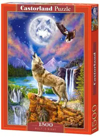 Puzzle Castorland din 1500 de piese - Noaptea lupului, Marcelo Corti