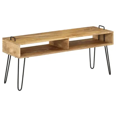 vidaXL Comodă TV din lemn masiv de mango, 110 x 35 x 45 cm