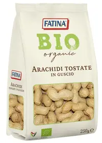 Arahide prăjite organice în coajă, 250 g, Fatina