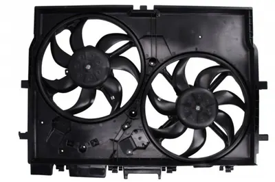Ventilator radiator (cu carcasa, dublu) potrivit FIAT DUCATO 2.2D 2.3D 3.0D 07.06