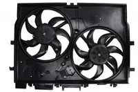 Ventilator radiator (cu carcasa, dublu) potrivit FIAT DUCATO 2.2D 2.3D 3.0D 07.06-