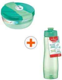 Set Maped Picnik Origin Families - Verde, sticlă de apă și cutie de prânz