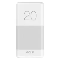 Baterie Externa, power bank 20000mAh Alb, Golf