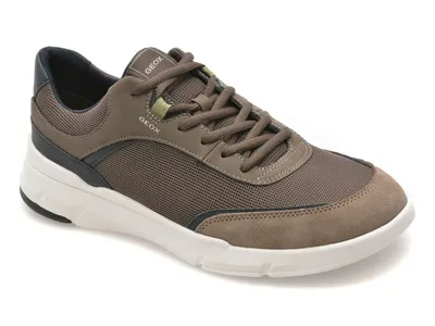 Pantofi sport GEOX gri, U65N8A, din material textil