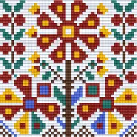 Mozaic cu pixeli Bright Toys - Broderie bulgară, 48 x 48 pixeli, motiv 3