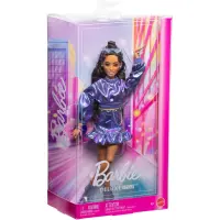 Papusa in tinuta albastra, Barbie Deluxe Style, JFP42