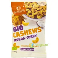 Caju cu Cocos si Curry Fara Gluten Ecologic/Bio 50g