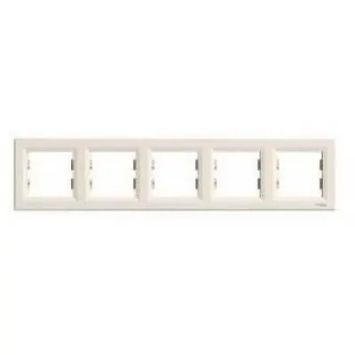 Rama 5 posturi crem Schneider Asfora EPH5800523