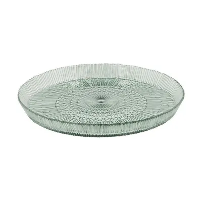Platou verde din sticlă ø 30 cm Kusintha – Bitz