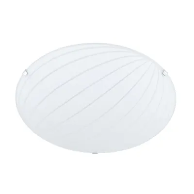 Aplica tavan / Plafoniera Alba 2xMax40W E27 300mm, Alb satinat