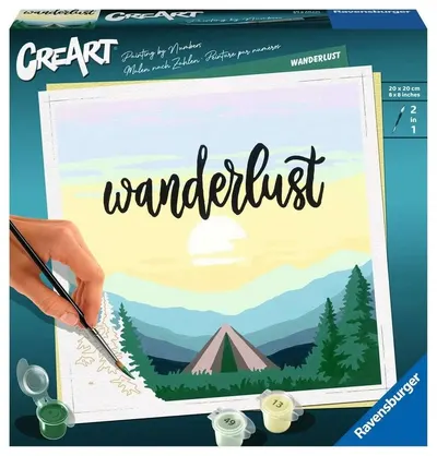 Set de pictură pe numere Ravensburger CreArt - Pasiunea pentru aventură