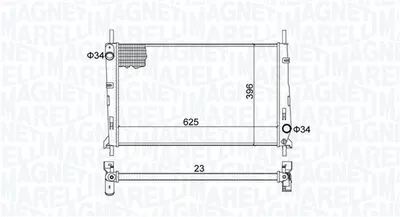 Radiator motor (Manual) potrivit FORD MONDEO I, MONDEO II 1.6 1.8 2.0