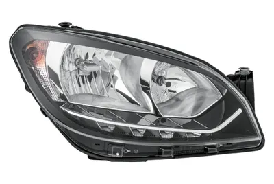 Far dreapta (H7 LED, reglaj electric cu motoras, fundal cromat) SKODA CITIGO 2011-2016