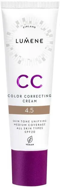 Lumene Vegan Cremă CC 7 în 1, 4.5, SPF20, 30 ml
