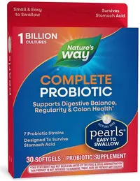 Complete Probiotic Pearls, 30 capsule, Nature's Way