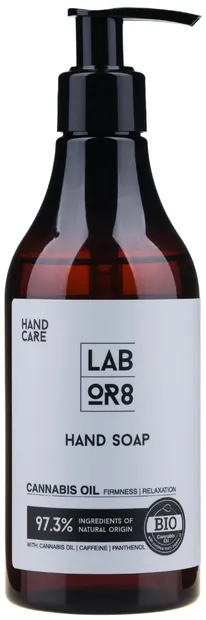 Labor8 Hemp Sapun lichid pentru mâini cu ulei de canepa, 270 ml
