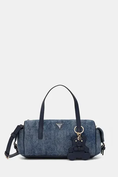 Guess geantă crossbody pentru femei din denim KASSIE