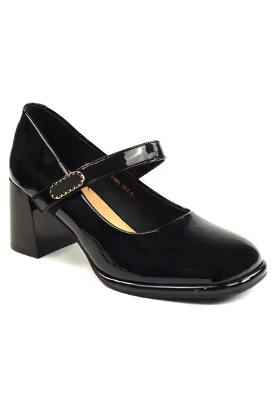 Pantofi dama piele naturala 91295 - Negru