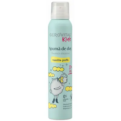 Spuma de dus Vanilla Puffs Gerovital Kids, Farmec | 200 ml