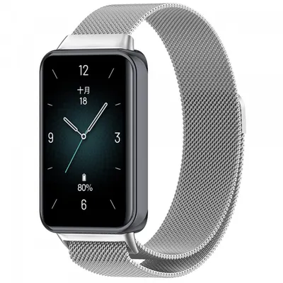 Curea Techsuit W009 pentru Honor Band 9, Argintie