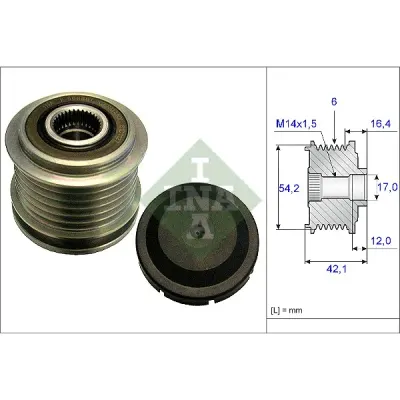 Sistem roata libera, generator INA 535 0181 10