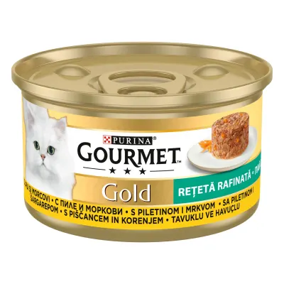 GOURMET GOLD Savoury Cake, Pui si Morcovi, 85 g