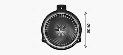 Ventilator habitaclu potrivit KIA RIO III 1.1D-1.6 06.11