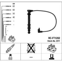 Set cablaj aprindere NGK 2571
