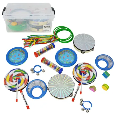 Kit senzorial cu 21 accesorii muzicale