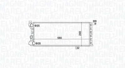 Radiator racire motor potrivit FIAT PANDA; LANCIA Y10 0.8 1.0 1.1