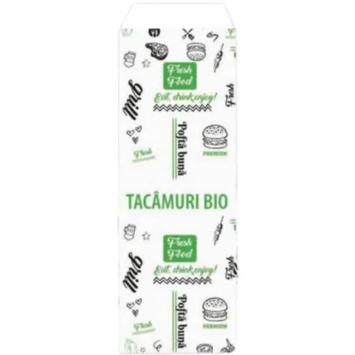Pungi Tacamuri Albe, Model Fresh, 8 x 24 cm, 2000 Bucati