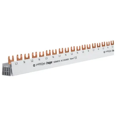 Busbar 3P+N L1NL2NL3N... 57M 80A 16mmp furca Hager KDN451E