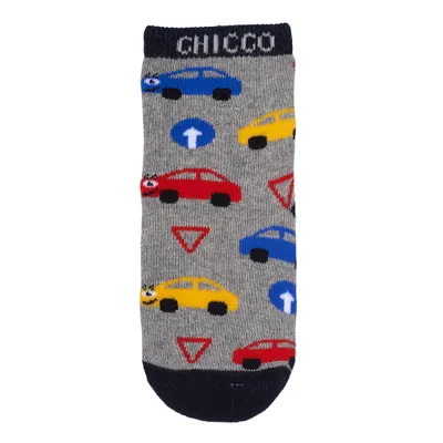 Sosete antiderapante copii Chicco, gri inchis, 72049-67P