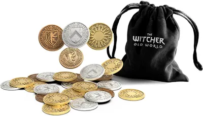Supliment pentru jocul de societate The Witcher: Old World - Monede de metal