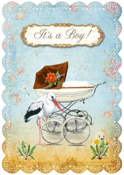 Felicitare Gespaensterwald Romantique - It's a boy