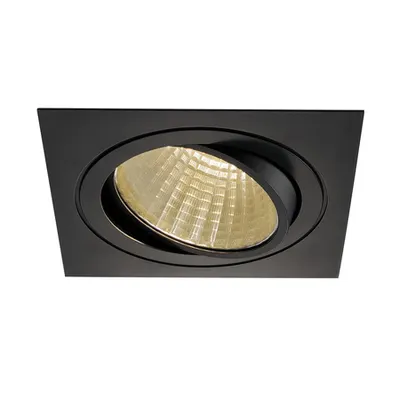Spot incastrat, NEW TRIA 150 Ceiling lights, black LED, 3000K, square, black, 30°, 29W, incl. driver, clip springs