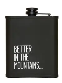 Sticlă buzunar TSL - Hip Flask, negru