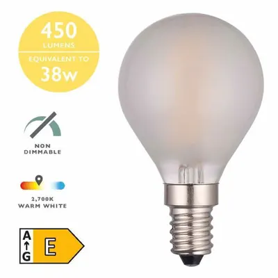 Sursa de iluminat (Pack of 5) LED Golf Ball Light Bulb (Lamp) SES/E14 4W 450LM