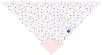Bavetă bandana cu inel gingival KikkaBoo - Savanna Pattern, Pink