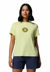 Tricou cu decolteu la baza gatului Parsons Point™ - Galben pal