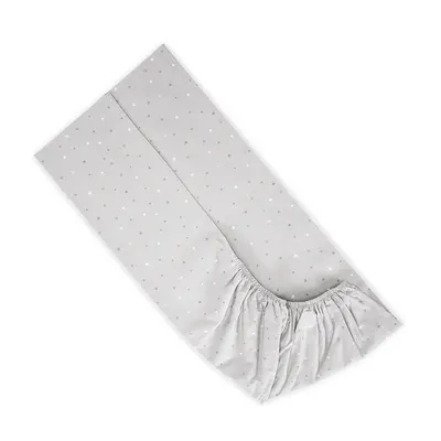 Cearșaf cu elastic Lorelli - 70 x 140 + 15 cm, cer gri